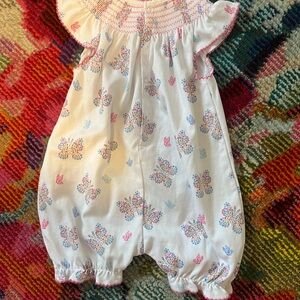 Kissy Kissy White and Pink Floral Bodysuit